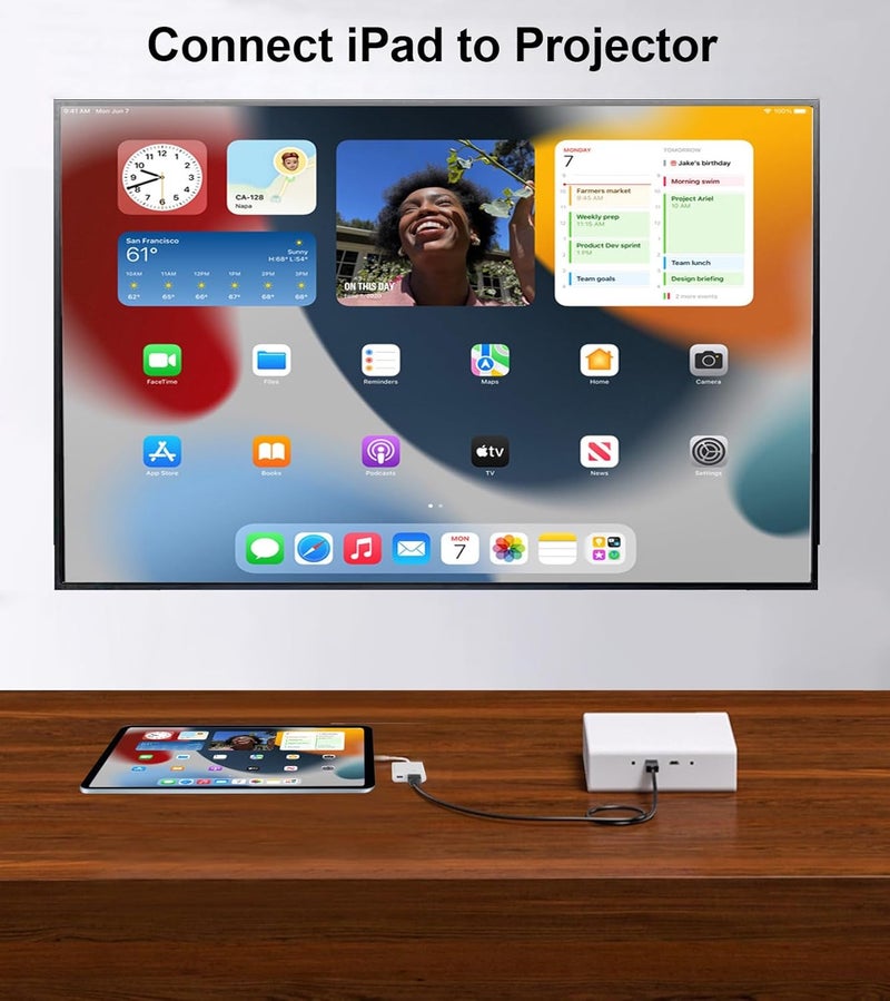 Wahbite Apple USB-C to HDMI Adapter 4K@60Hz for iPhone 15 16 17 MacBook Pro Air iPad Pro, MFi Certified Type-C Digital AV HDMI 2.0 Cord Compatible with Samsung Galaxy S25, Nintendo Switch, Pixelbook, XPS - Image 3